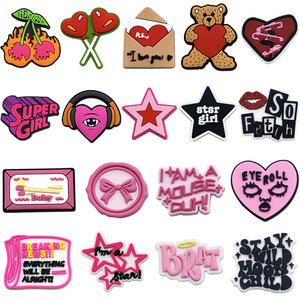 Hebillas de Zapatos con Diseño de Estrella de Rock de Dibujos Animados, PVC Suave, Estilo Y2K, para Decorar Zuecos y Sandalias, Accesorios Personalizados - Product Image 2