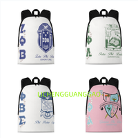 Sac à dos pour femme de sororité, réutilisable, pour le shopping, vente en gros, personnalisé, de haute qualité, sac de week-end
