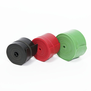 Bande de résistance pour le flux sanguin, 208cm x 5cm, noir, rouge, vert, tensionneur élastique pour l'entraînement de réadaptation physique - Product Image 1