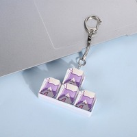 Jouet anti-stress personnalisé en forme de touche de clavier, bouton fidget, porte-clés clavier, jouet pour doigts