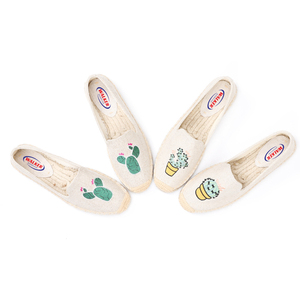 Benutzer definierte Damen Flache Espa drilles Leichte Ballett Outdoor Sapatos mit Slip-On-Verschluss <span class=keywords><strong>Echte</strong></span> Zapatillas Stricken Nähen von Frauen - Product Image 3
