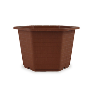 Vaso da <span class=keywords><strong>fiori</strong></span> grande in PP marrone in offerta, alta qualità per giardinaggio e paesaggistica, prodotto in Cina, con foro di drenaggio, leggero e resistente, 66-106L - Product Image 1
