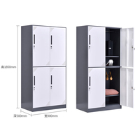 Meubles de bureau modernes, armoire de rangement pour dossiers des employés avec porte, en acier, grande capacité, adaptée au bureau à domicile
