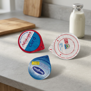 Couvercle en aluminium souple de haute qualité pour gobelets en plastique et emballages alimentaires, couvercle d'étanchéité en aluminium personnalisé avec logo pour aliments et boissons - Product Image 2