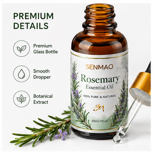 <span class=keywords><strong>Huile</strong></span> <span class=keywords><strong>essentielle</strong></span> de <span class=keywords><strong>romarin</strong></span> naturelle : Améliore la mémoire et soulage la fatigue ; Convient pour la diffusion en aromathérapie. - Product Image 3