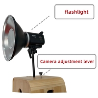 2026 Machine photobooth portable en bois double face pour appareils photo reflex/numériques, avec support d'imprimante en libre-service pour mariages et événements