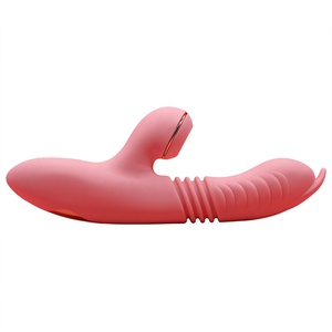 Godemichet télescopique pour femme, jouet sexuel adulte, succion du clitoris, point G, succion, vibrateur chauffant - Product Image 5