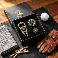 Outil de réparation de divots de golf magnétique personnalisé 6-en-1 à une seule pointe avec marqueur de balle, plaques en laiton et ouvre-bouteille
