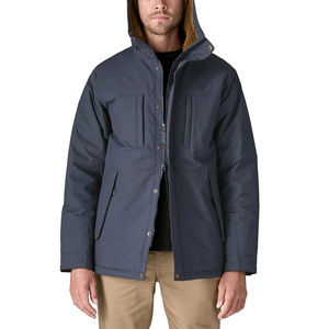 Cappotto <span class=keywords><strong>Invernale</strong></span> su Misura per Uomo in Pelle di Cervo Marrone-Blu, Parka Isolato Antivento - Product Image 2