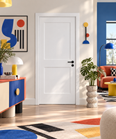 Porte intérieure Shaker minimaliste en MDF fini Chantadoor avec isolation acoustique, porte en bois étanche pour projets résidentiels