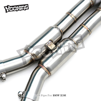 Tuyau d'échappement intermédiaire OEM à longueur égale avec tuyau en Z pour BMW X3M/X4M F97/F98 3.0T 2019-2023 en acier inoxydable