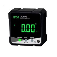 Inclinomètre numérique multifonctionnel, mesure d'angle, règle laser, double laser, inclinomètre numérique LCD, niveau, boîte