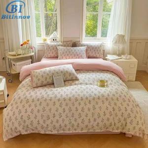 Bitinnov 150*200*9cm cứng Bông nệm và bốn mảnh giường đặt với hai Gối Giá - Product Image 5