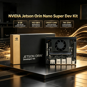 Kit Super NVIDIA Jetson Orin Nano 8GB LPDDR5 67 TOPS, Computadora de IA de Borde, GPU Ampere, Robótica, Visión, IA Generativa, Placa de Desarrollo - Product Image 1