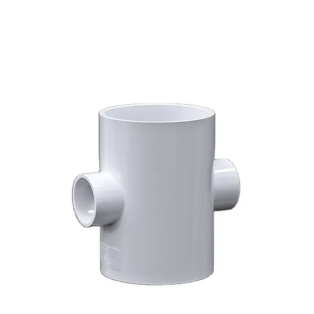 Connection pipe with pvc coating cast iron grooved reducer elbow PVC reducing cross