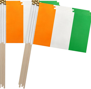 Banderas de mano de madera al por mayor de las Islas <span class=keywords><strong>Comoras</strong></span>, decoración de banderas de palo para eventos con impresión Digital - Product Image 3
