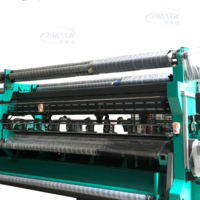 Machine à tricoter à grande vitesse entièrement automatique à aiguille simple et double pour filets d'ombrage, système de contrôle PLC (certifiée CE) 380V