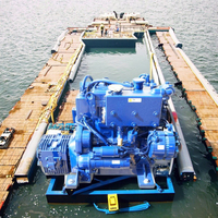 3-Zylinder Schiffsdieselmotor ZF12M Getriebe 380J-3 Elektrischer Start 1,357L 262kg 1 Jahr Garantie Euro 3 Emission Geschlossen