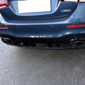 Accessoires de voiture Kit de carrosserie AMG Lèvre de pare-chocs arrière Tuyaux d'échappement de voiture Gorge de queue pour Mercedes Benz W177 A180 A200 <span class=keywords><strong>A35</strong></span> <span class=keywords><strong>A45</strong></span> 2019 + - Product Image 3