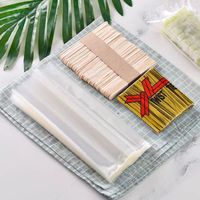 Sac plastique jetable pour glace Pop, pièces, prix d'usine, pochette hermétique à chaud, emballage fil de fixation