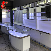 Support de lunettes de soleil de luxe avec éclairage LED pour l'aménagement intérieur des magasins d'optique dans les centres commerciaux