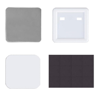 50*50mm carré 2*2 pouces aimant de réfrigérateur faisant la Machine + Cutter + 100 pièces matériel d'aimant de réfrigérateur