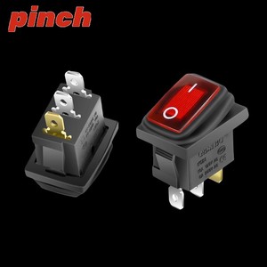 สวิตช์โยก KCD1 ขนาด 15x21 มม. 3 ขา SPST 24VDC แบบติดตั้งบนแผง สีดำ ไนลอน สวิตช์จ่ายไฟ - Product Image 2