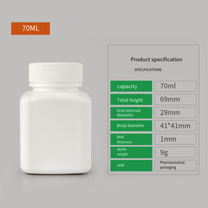 Botella de Plástico de 5080 ml y Envase de Polvo de Cápsulas Opacas Blancas de 100 g, Botellas Pequeñas para Medicamentos y Suplementos para la Salud - Product Image 6