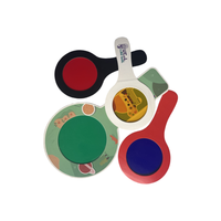 Verres de papier de décodeur de verre d'espion de poignée de lentille rouge/bleu/vert/jaune
