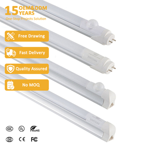 <span class=keywords><strong>Tube</strong></span> LED T8 intelligent 2FT 4FT <span class=keywords><strong>18W</strong></span> <span class=keywords><strong>60CM</strong></span> SAA en aluminium avec capteur radar micro-ondes pour l'éclairage commercial des entrepôts - Product Image 1