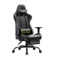 Chaise de jeu Scorpion avec massage, accoudoirs 1D et haut-parleurs Bluetooth, 1 pièce, livraison gratuite