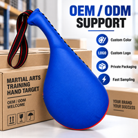 Cible de frappe en cuir personnalisée OEM, souple, protectrice et durable pour l'entraînement de MMA, de kickboxing et de gym