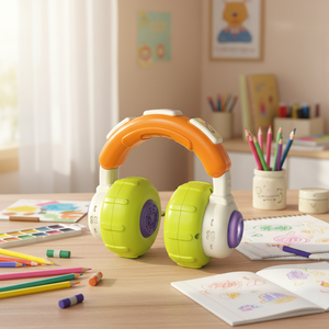 <span class=keywords><strong>Casque</strong></span> <span class=keywords><strong>pour</strong></span> bébé avec lumière et <span class=keywords><strong>musique</strong></span>, design mignon, écouteurs en plastique <span class=keywords><strong>pour</strong></span> les enfants de 8 ans et plus, jouet éducatif - Product Image 4