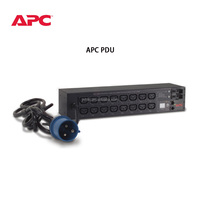APC PDU AP7922B 2U Rack C13 PDU avec commutateur 32A pour serveur 230V PDU C19 Rack C13 Disjoncteur et distribution de rack en plastique métallique