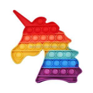 Jouet sensoriel <span class=keywords><strong>Pop</strong></span> <span class=keywords><strong>It</strong></span> arc-en-ciel en silicone, jouet à bulles à presser, jeu d'échecs anti-stress pour enfants - Product Image 3