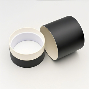 Các tông hộp tròn inch nhỏ tùy chỉnh đám cưới màu đen Cửa Sổ Màu Hồng lưu trữ Ống chăm sóc da hình trụ các tông hộp tròn - Product Image 2