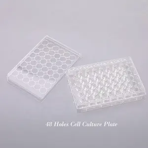 Durable Plastic 48 Wells No DNase RNase Cell Tissue Culture Plates For Labs