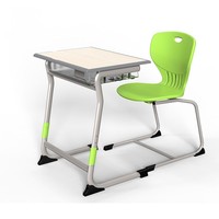 Bureau d'étude réglable en hauteur pour étudiants, table et chaise pour salle de classe, mobilier scolaire