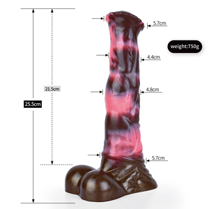 NNSX Dildo Cheval avec <span class=keywords><strong>Ventouse</strong></span>, Jouet Sexuel en Silicone Fantastique pour Femmes et Hommes, Grand Pénis Animal Réaliste, Dildo Gigantesque à Poussée pour Hommes Gays - Product Image 2