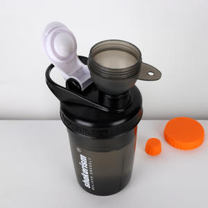 Botol bubuk Protein <span class=keywords><strong>Mini</strong></span> kustom dengan karabiner olahraga luar ruangan <span class=keywords><strong>Mini</strong></span> wadah Protein portabel corong bubuk dengan gantungan kunci - Product Image 3