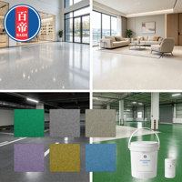 Peinture de sol liquide auto-nivelante à effet marbre, sable coloré époxy, haute dureté, imperméable, pour usage commercial et domestique