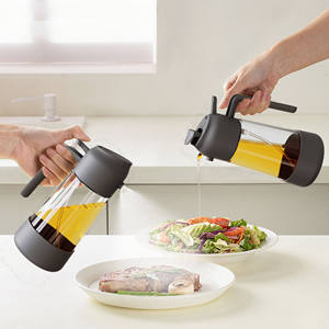 Botella de Vidrio 2 en 1 para Rociar Aceite con Soporte de Silicona, 470 ml, Rociador de Aceite para Cocinar, Autoaplicable, Sostenible y Saludable - Product Image 4