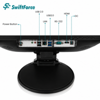 Terminal de point de vente pliable Windows 15,6 pouces avec écran tactile, système de point de vente, fabricant OEM ODM pour la vente au détail et la restauration