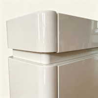 Meuble à chaussures moderne en MDF avec 8 tiroirs, finition brillante, panneaux en bois durables, écologique, minimaliste, pour chambre à coucher, salon, appartement