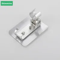 Fabricant Vente en gros Support de pommeau de douche à effet pluie chromé moderne Support fixe Base de douche Prise Accessoires de salle de bain Mur