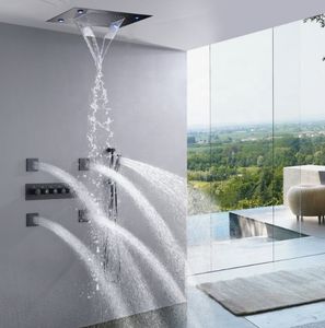Douche de luxe pour salle de bain 2026 avec LED colorées, <span class=keywords><strong>musique</strong></span>, jets latéraux, mitigeur thermostatique, inverseur, pomme de douche pluie SPA - Product Image 2