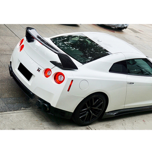 Spoiler Posteriore in Fibra di Carbonio Stile <span class=keywords><strong>MUS</strong></span> WI per Nissan GTR R35 CBA DBA EBA - Product Image 1