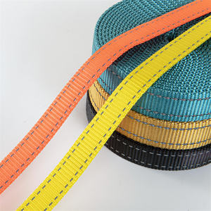 Günstige Großhandel Sichtbarkeit Hochwertige reflektierende Riemen Hunde halsband Leine Gurtband Gurtband Glow in the Dark - Product Image 2