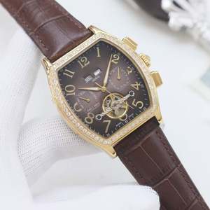 Montre mécanique automatique haut de gamme, originale, de haute qualité, fonctions complexes, charme exquis, très tendance, bracelet en crocodile pour affaires - Product Image 6