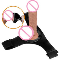 Vente chaude Hommes Silicone Strap-On Gode Réaliste Énorme Bite Cock Sex Toy pour Femmes Vibrateurs Catégorie